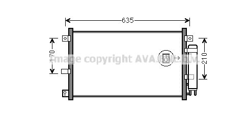 AVA QUALITY COOLING Конденсатор, кондиционер MZA5238D